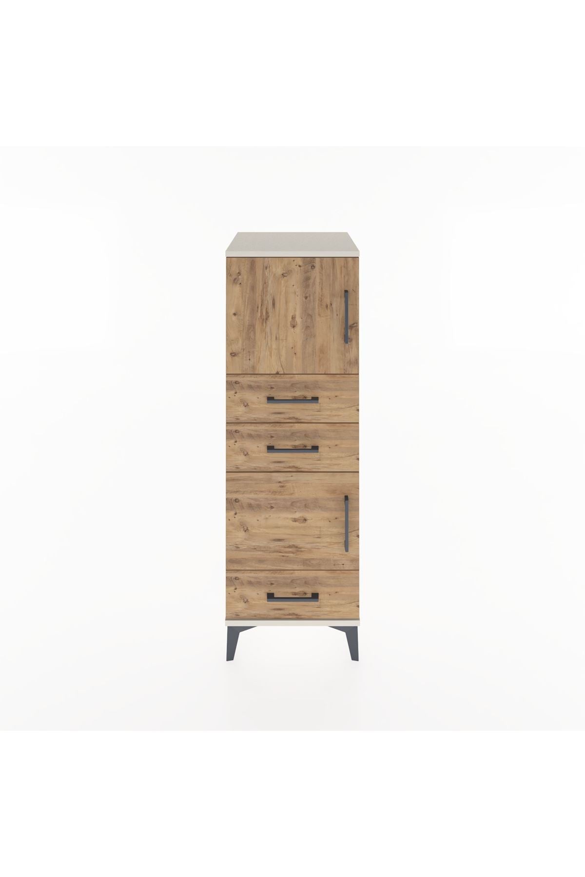 Hyperion Dolap 2 Raflı 3 Çekmeceli 2 Kapaklı 44x44x134 - S49M022V3B