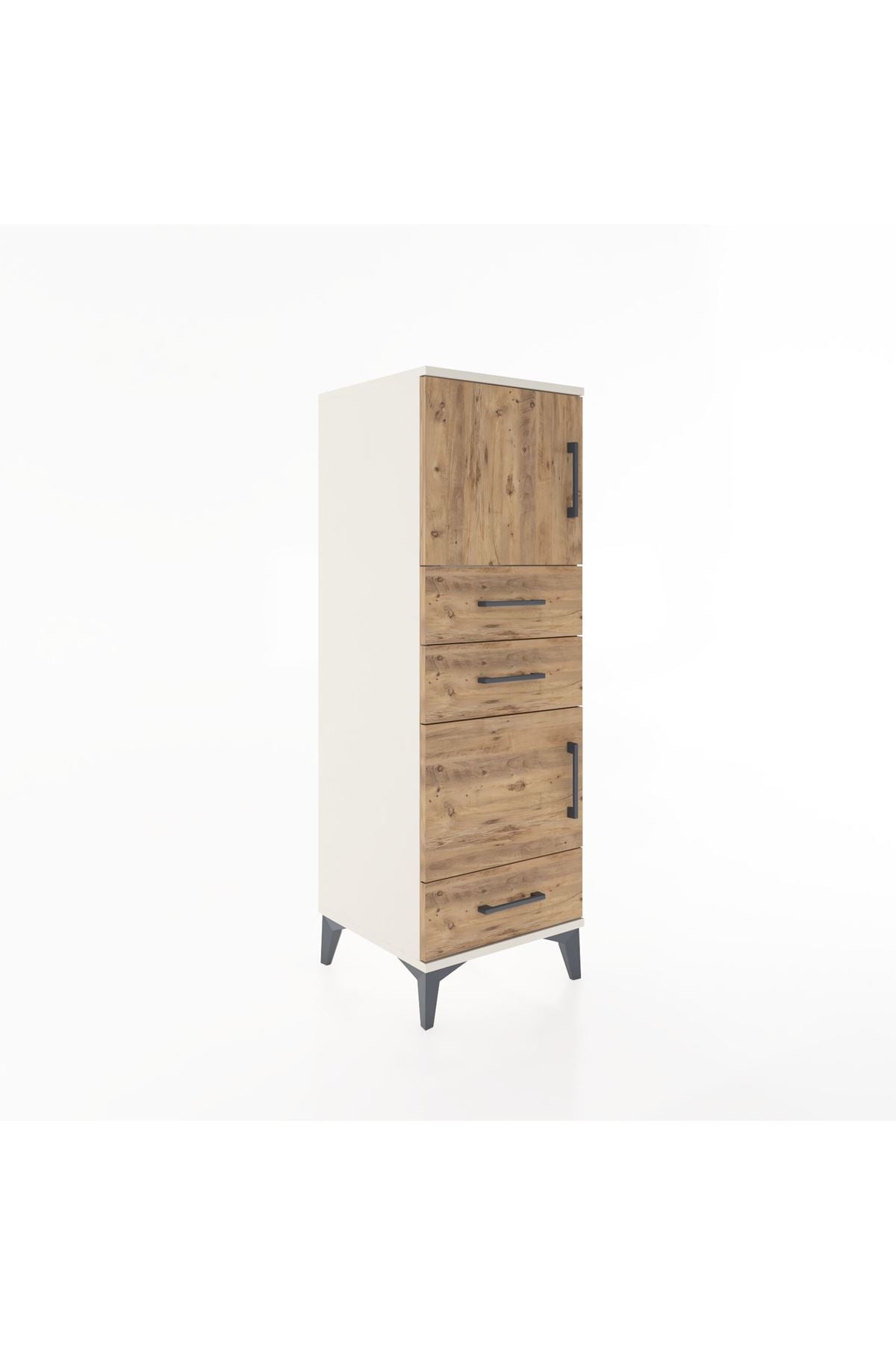 Hyperion Dolap 2 Raflı 3 Çekmeceli 2 Kapaklı 44x44x134 - S49M022V3B