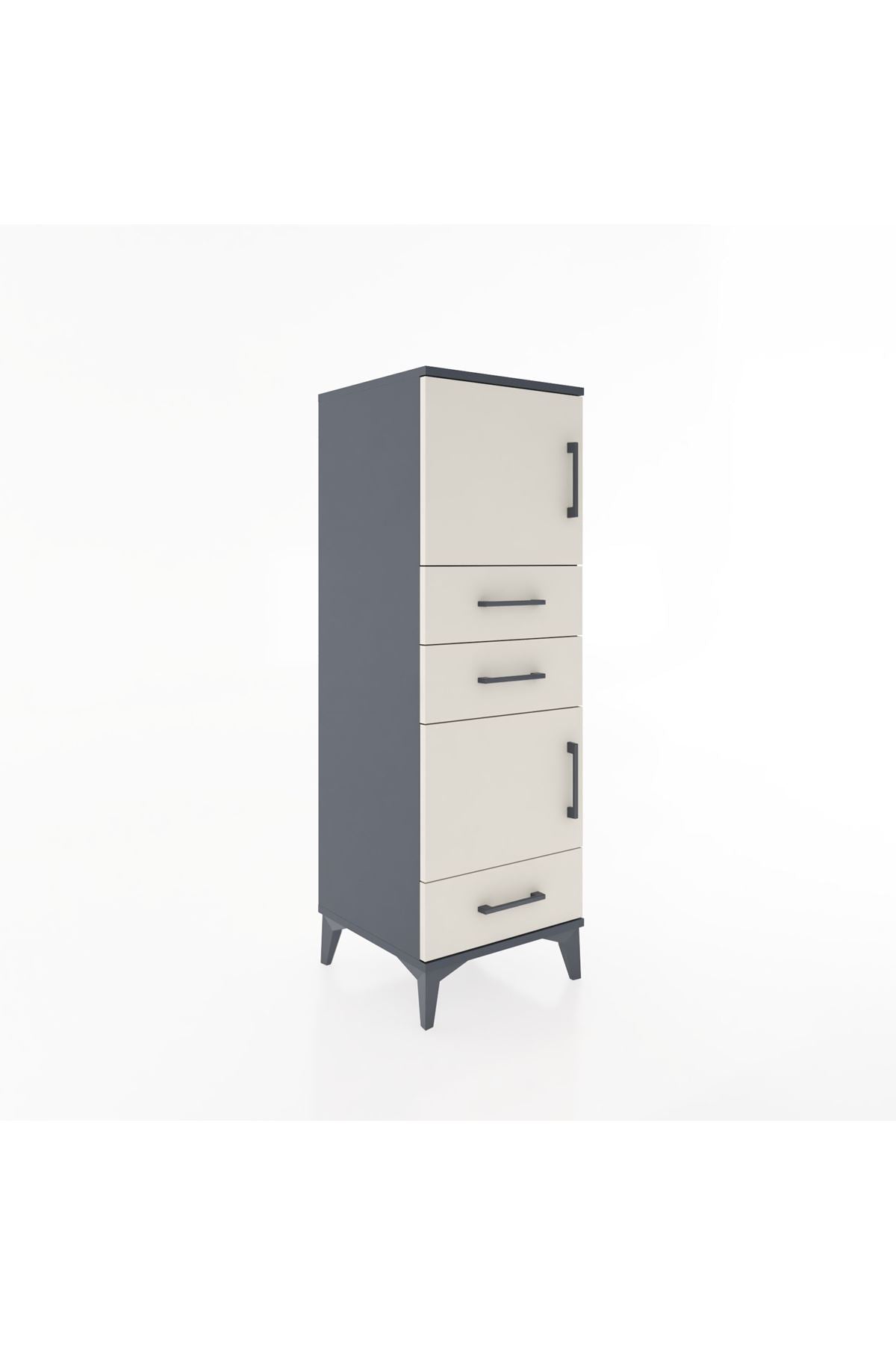 Hyperion Dolap 2 Raflı 3 Çekmeceli 2 Kapaklı 44x44x134 - S49M022V4B