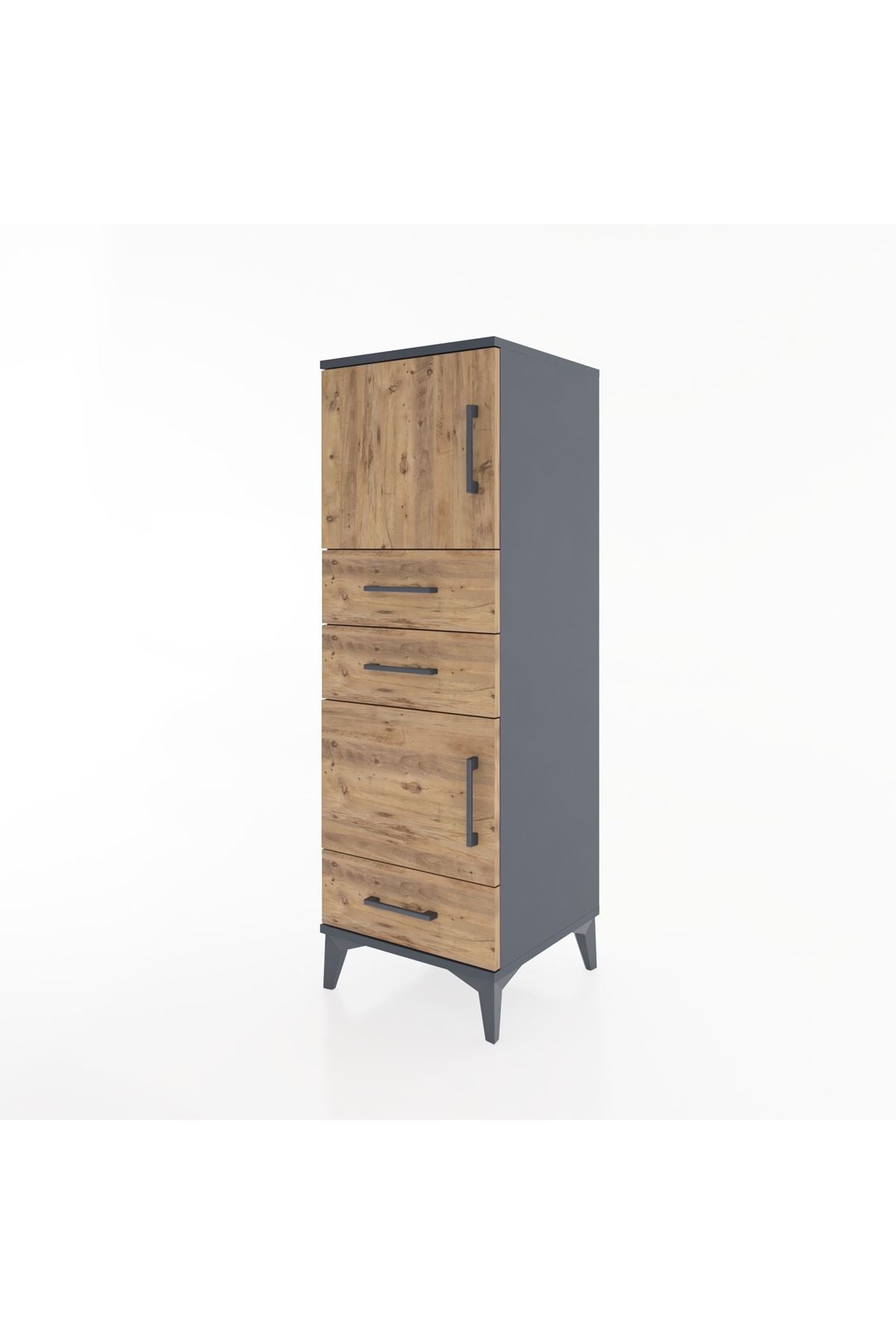 Hyperion Dolap 2 Raflı 3 Çekmeceli 2 Kapaklı 44x44x134 - S49M022V6B