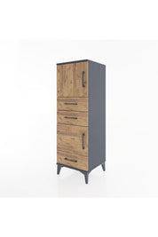 Hyperion Dolap 2 Raflı 3 Çekmeceli 2 Kapaklı 44x44x134 - S49M022V6B
