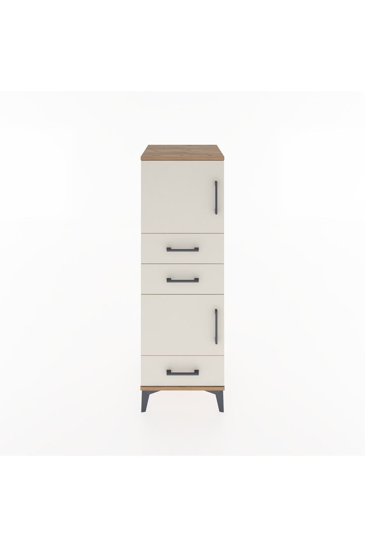Hyperion Dolap 2 Raflı 3 Çekmeceli 2 Kapaklı 44x44x134 - S49M022V7B