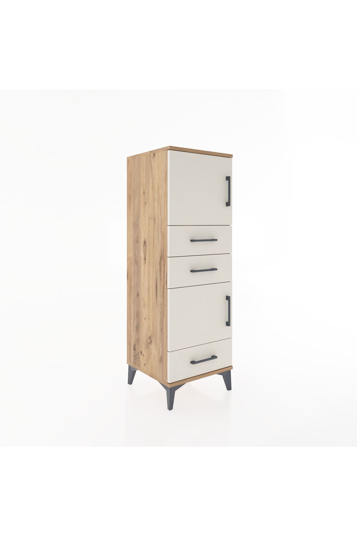 Hyperion Dolap 2 Raflı 3 Çekmeceli 2 Kapaklı 44x44x134 - S49M022V7B