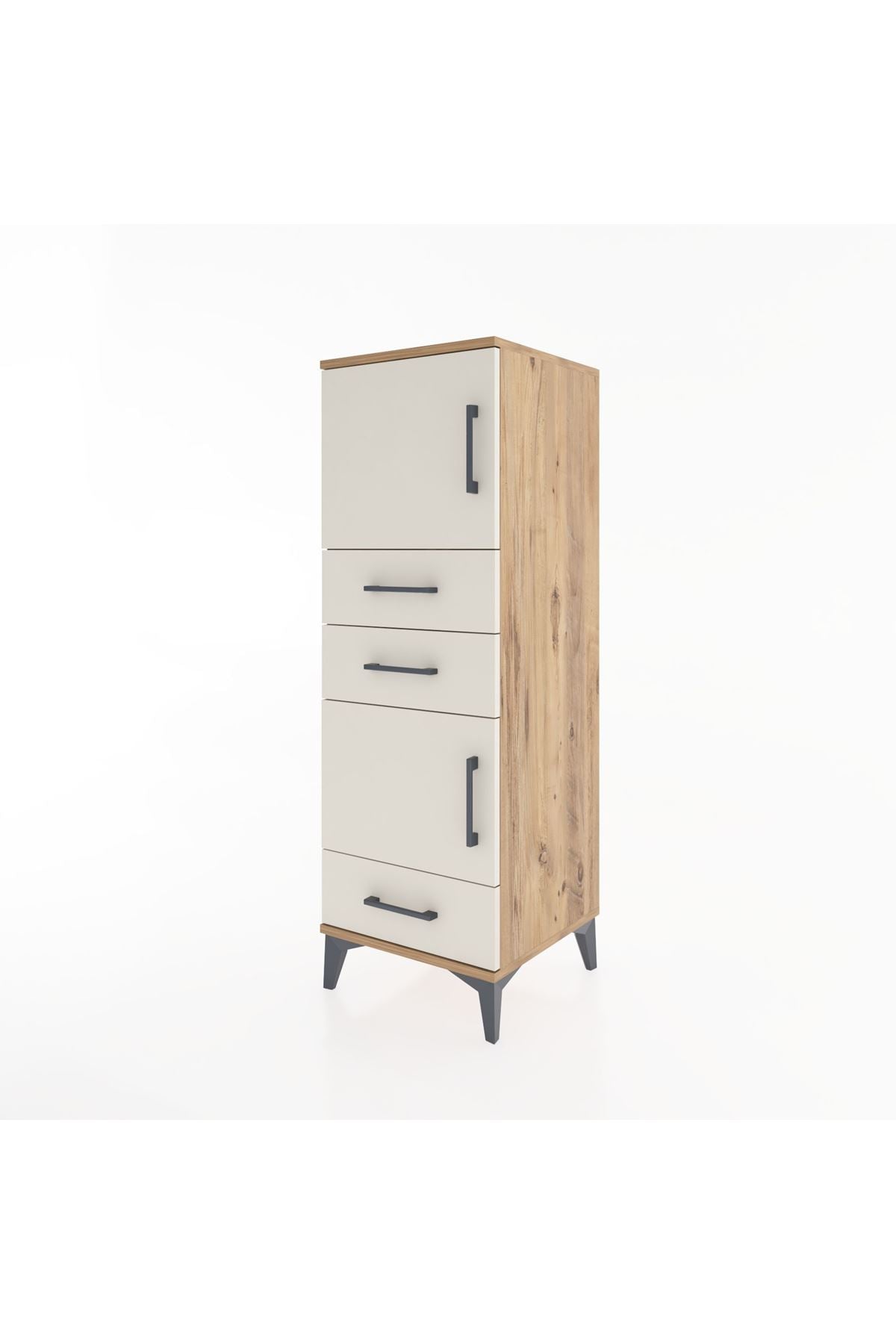Hyperion Dolap 2 Raflı 3 Çekmeceli 2 Kapaklı 44x44x134 - S49M022V7B