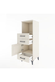Hyperion Dolap 2 Raflı 3 Çekmeceli Tek Kapaklı 44x44x134 - S49M023V1B