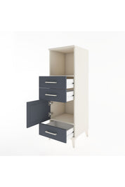 Hyperion Dolap 2 Raflı 3 Çekmeceli Tek Kapaklı 44x44x134 - S49M023V2B