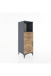 Hyperion Dolap 2 Raflı 3 Çekmeceli Tek Kapaklı 44x44x134 - S49M023V6B