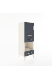 Hyperion Dolap 2 Raflı 3 Çekmeceli Tek Kapaklı 44x44x134 - S49M024V2B