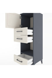 Hyperion Dolap 2 Raflı 3 Çekmeceli Tek Kapaklı 44x44x134 - S49M024V4B