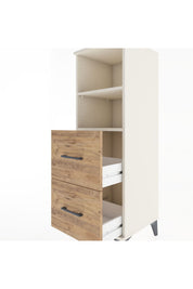 Hyperion Dolap 2 Raflı 2 Çekmeceli 44x44x134 - S49M025V3B