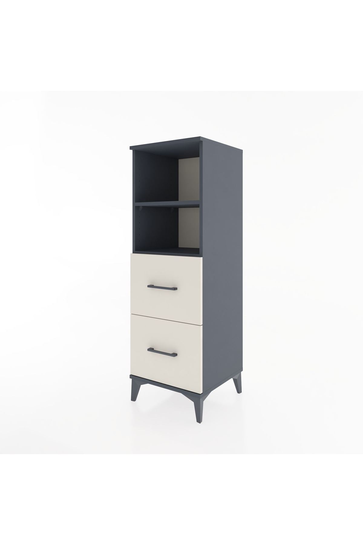 Hyperion Dolap 2 Raflı 2 Çekmeceli 44x44x134 - S49M025V4B
