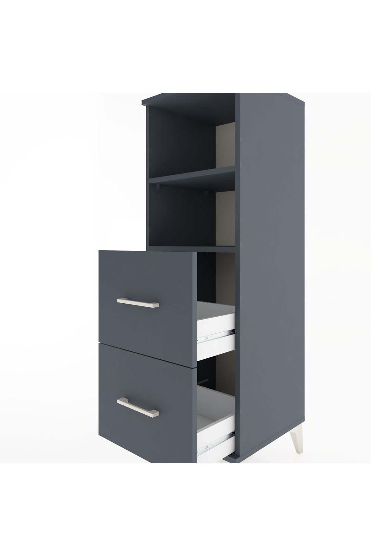 Hyperion Dolap 2 Raflı 2 Çekmeceli 44x44x134 - S49M025V5B