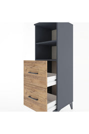 Hyperion Dolap 2 Raflı 2 Çekmeceli 44x44x134 - S49M025V6B
