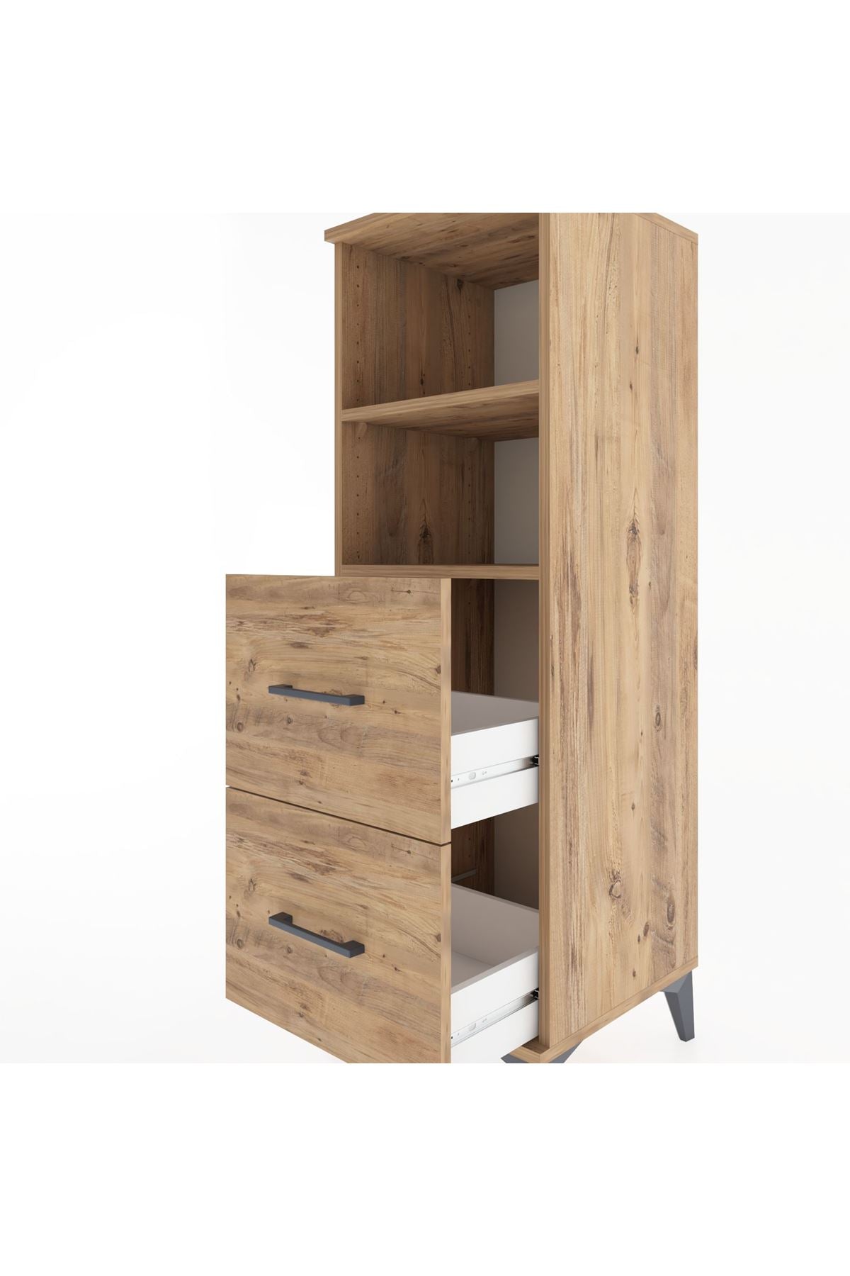 Hyperion Dolap 2 Raflı 2 Çekmeceli 44x44x134 - S49M025V9B