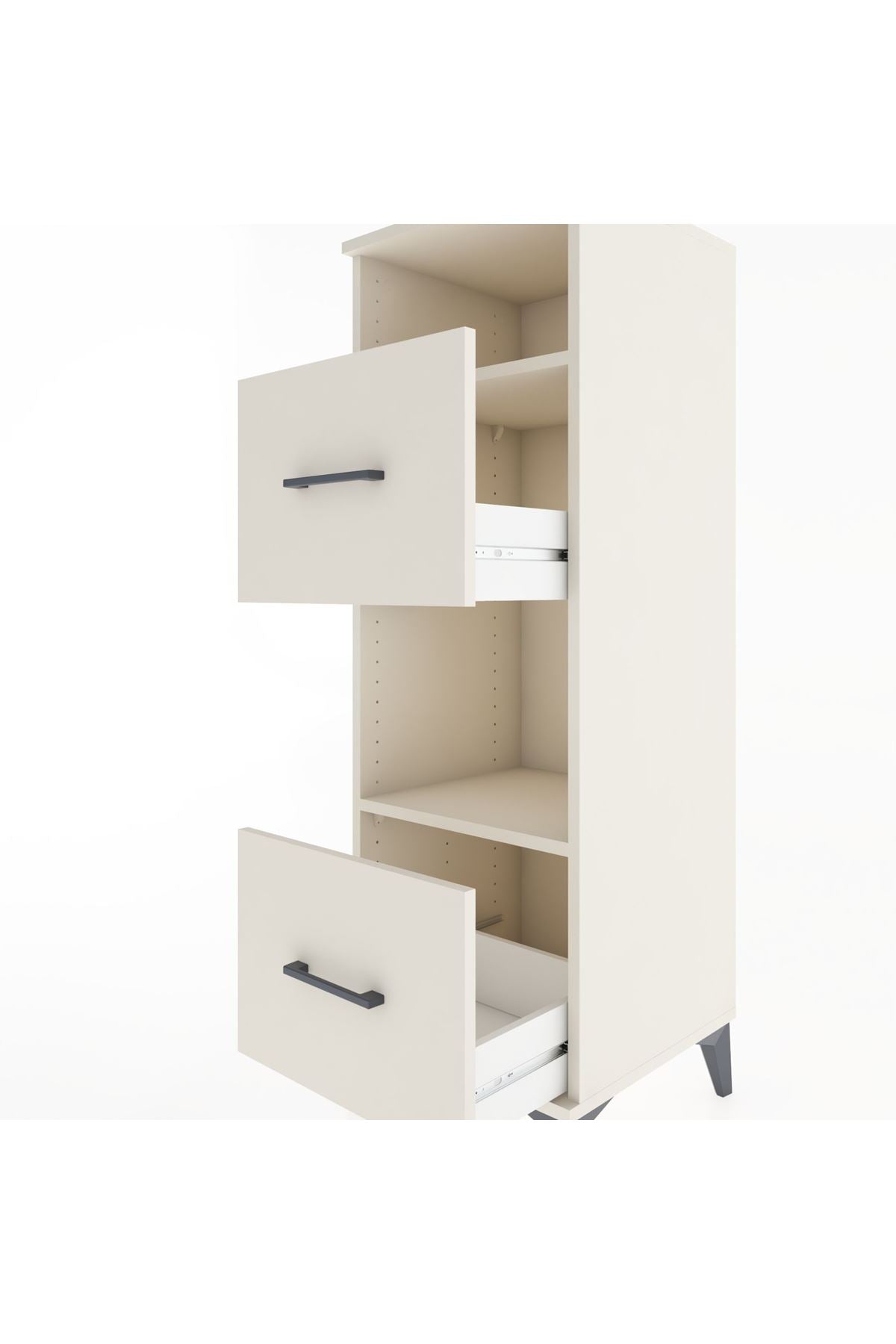 Hyperion Dolap 2 Raflı 2 Çekmeceli 44x44x134 - S49M026V1B