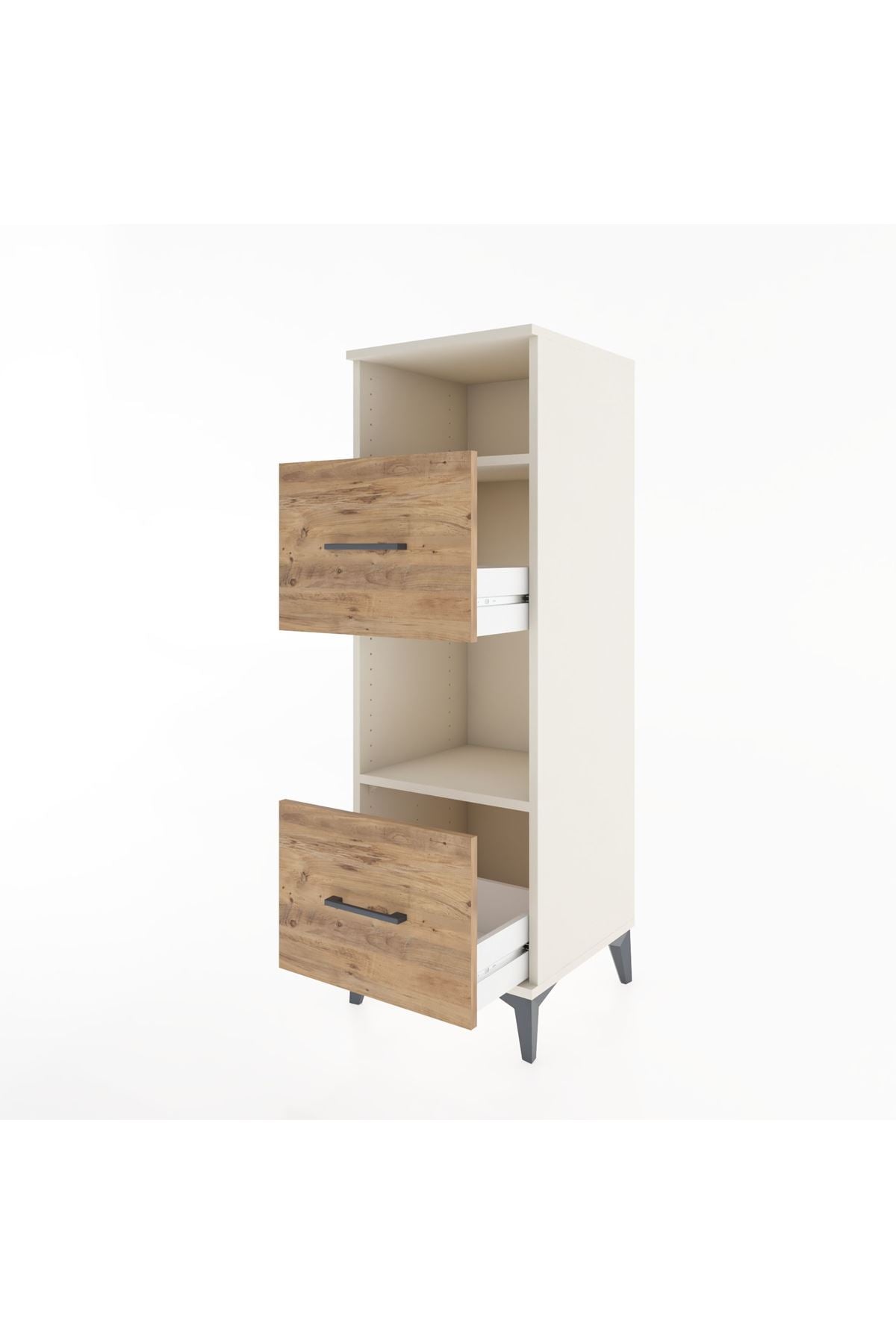 Hyperion Dolap 2 Raflı 2 Çekmeceli 44x44x134 - S49M026V3B