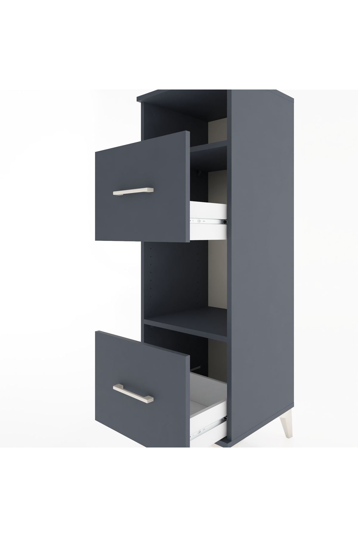 Hyperion Dolap 2 Raflı 2 Çekmeceli 44x44x134 - S49M026V5B