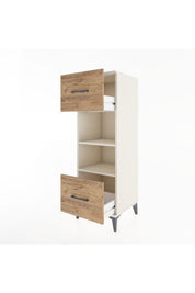 Hyperion Dolap 2 Raflı 2 Çekmeceli 44x44x134 - S49M027V3B