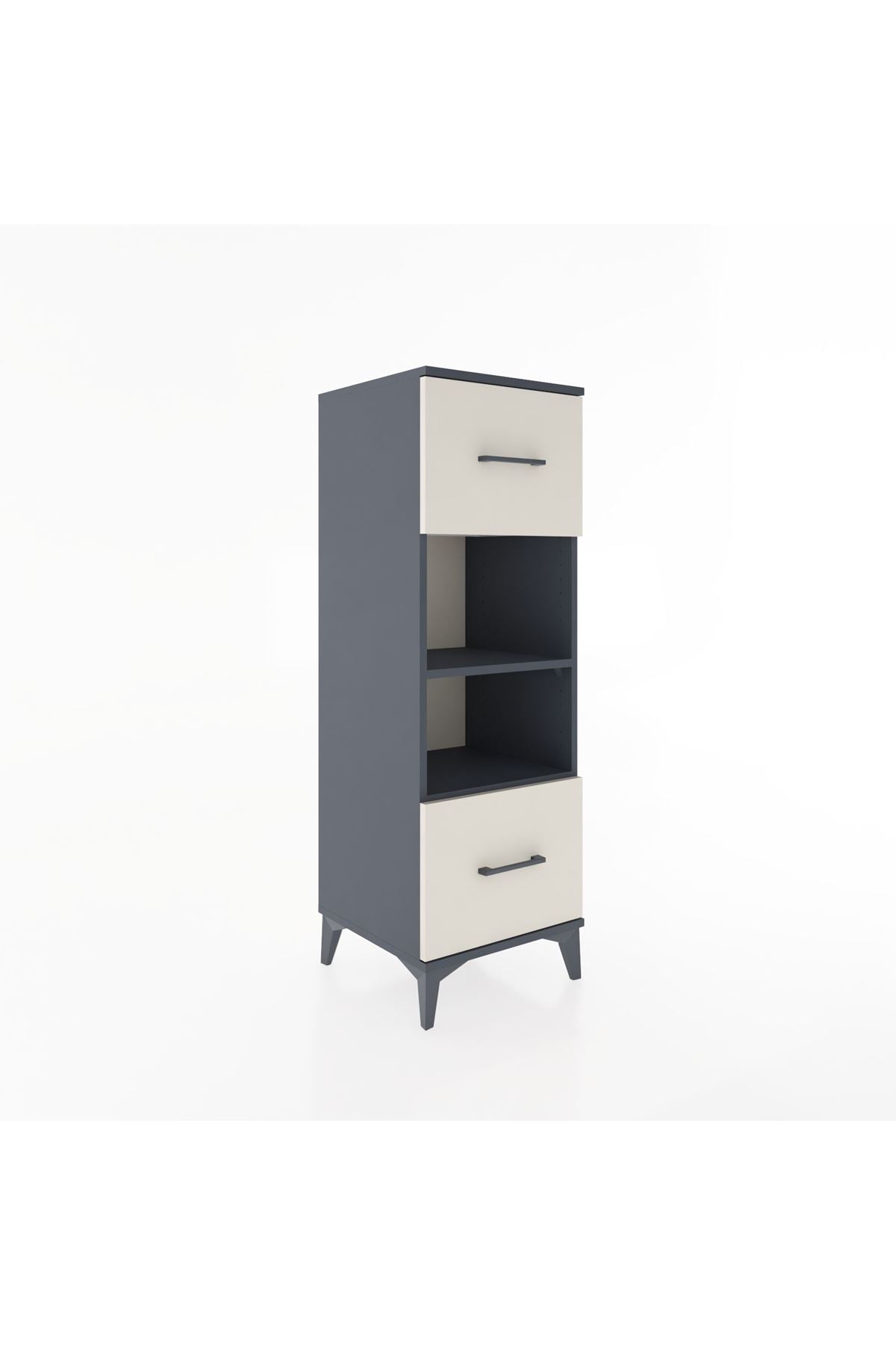Hyperion Dolap 2 Raflı 2 Çekmeceli 44x44x134 - S49M027V4B