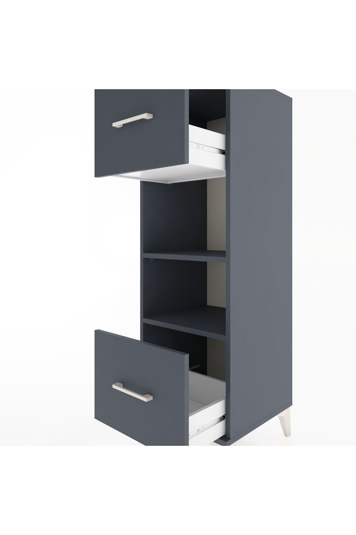 Hyperion Dolap 2 Raflı 2 Çekmeceli 44x44x134 - S49M027V5B