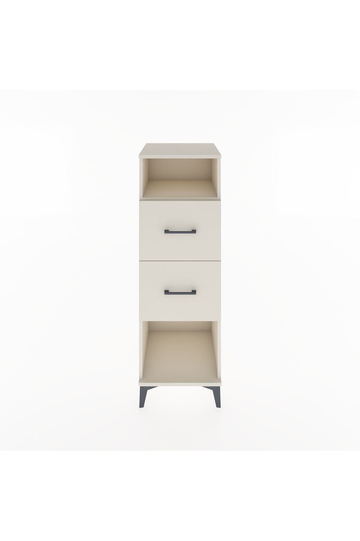 Hyperion Dolap Tek Raflı 2 Çekmeceli 44x44x134 - S49M028V1B