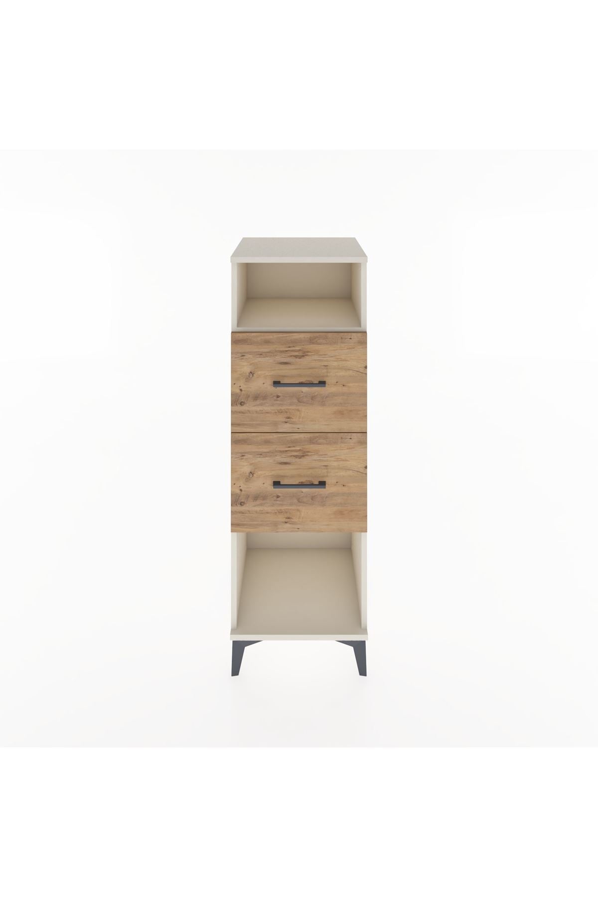 Hyperion Dolap Tek Raflı 2 Çekmeceli 44x44x134 - S49M028V3B