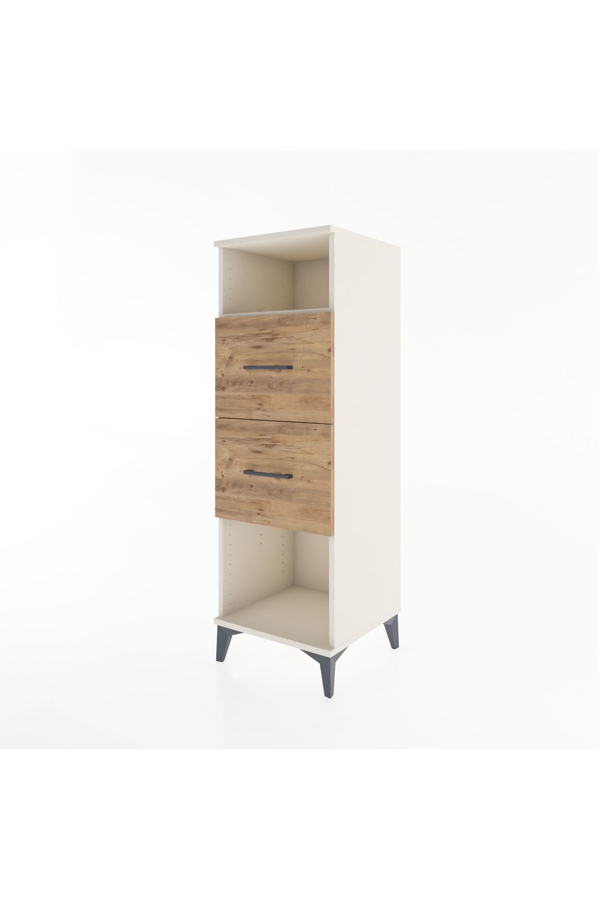 Hyperion Dolap Tek Raflı 2 Çekmeceli 44x44x134 - S49M028V3B