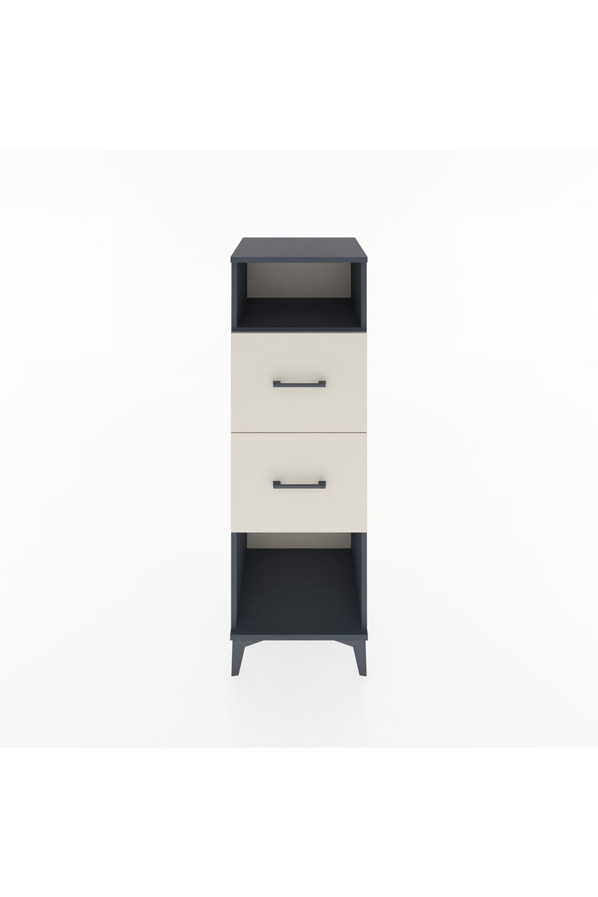 Hyperion Dolap Tek Raflı 2 Çekmeceli 44x44x134 - S49M028V4B