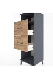 Hyperion Dolap Tek Raflı 2 Çekmeceli 44x44x134 - S49M028V6B