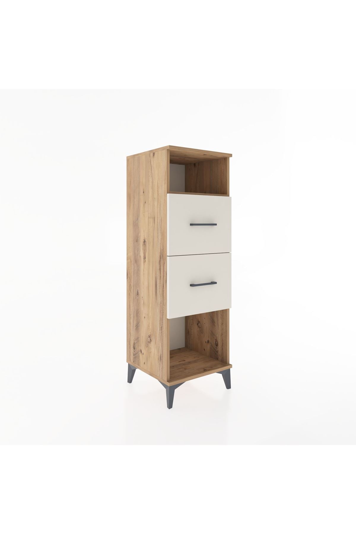 Hyperion Dolap Tek Raflı 2 Çekmeceli 44x44x134 - S49M028V7B