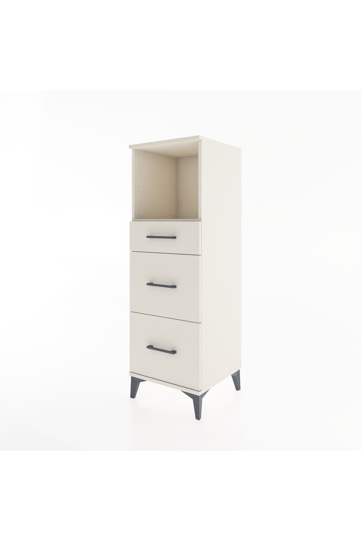 Hyperion Dolap Tek Raflı 3 Çekmeceli 44x44x134 - S49M030V1B