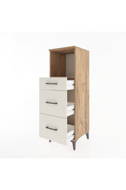 Hyperion Dolap Tek Raflı 3 Çekmeceli 44x44x134 - S49M030V7B