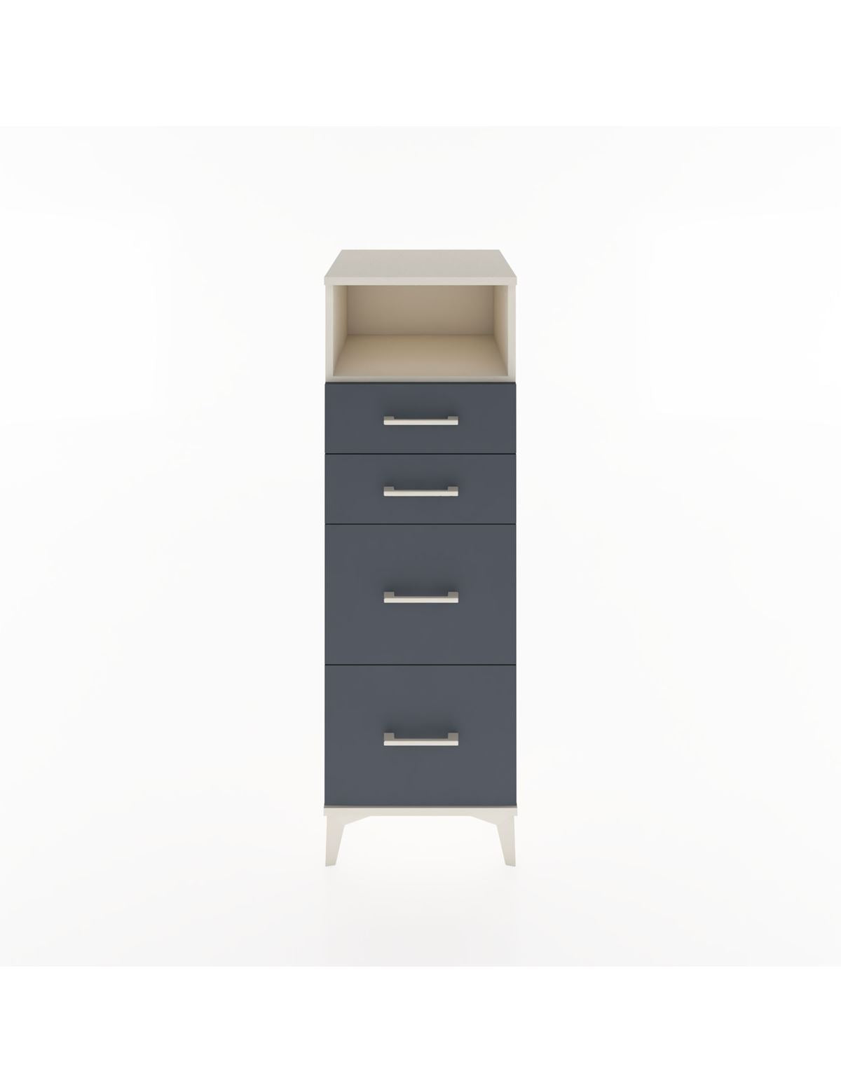 Hyperion Dolap Tek Raflı 4 Çekmeceli 44x44x134 - S49M031V2B