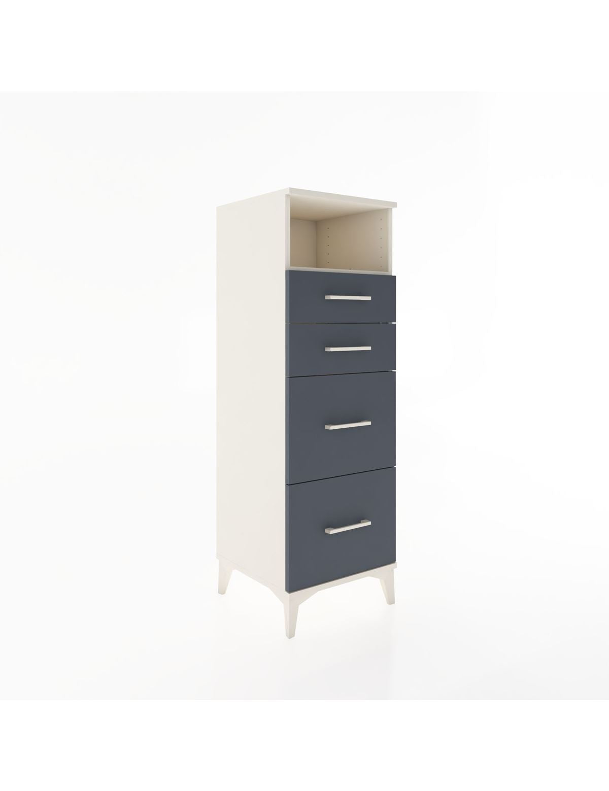 Hyperion Dolap Tek Raflı 4 Çekmeceli 44x44x134 - S49M031V2B