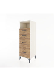 Hyperion Dolap Tek Raflı 4 Çekmeceli 44x44x134 - S49M031V3B
