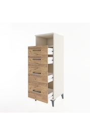 Hyperion Dolap Tek Raflı 4 Çekmeceli 44x44x134 - S49M031V3B
