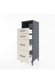 Hyperion Dolap Tek Raflı 4 Çekmeceli 44x44x134 - S49M031V4B