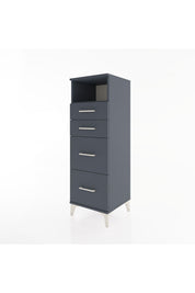 Hyperion Dolap Tek Raflı 4 Çekmeceli 44x44x134 - S49M031V5B