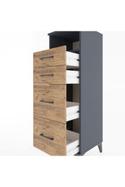 Hyperion Dolap Tek Raflı 4 Çekmeceli 44x44x134 - S49M031V6B