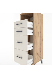 Hyperion Dolap Tek Raflı 4 Çekmeceli 44x44x134 - S49M031V7B
