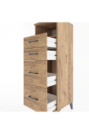 Hyperion Dolap Tek Raflı 4 Çekmeceli 44x44x134 - S49M031V9B