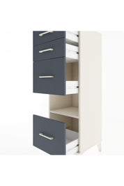 Hyperion Dolap Tek Raflı 4 Çekmeceli 44x44x134 - S49M032V2B