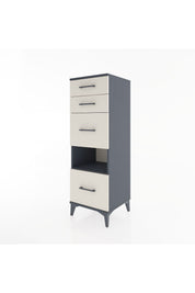 Hyperion Dolap Tek Raflı 4 Çekmeceli 44x44x134 - S49M032V4B