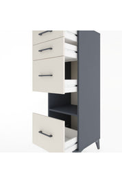 Hyperion Dolap Tek Raflı 4 Çekmeceli 44x44x134 - S49M032V4B