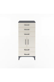 Arges Dolap Tek Raflı 5 Çekmeceli 2 Kapaklı 60x30x134 - S17M127V4A