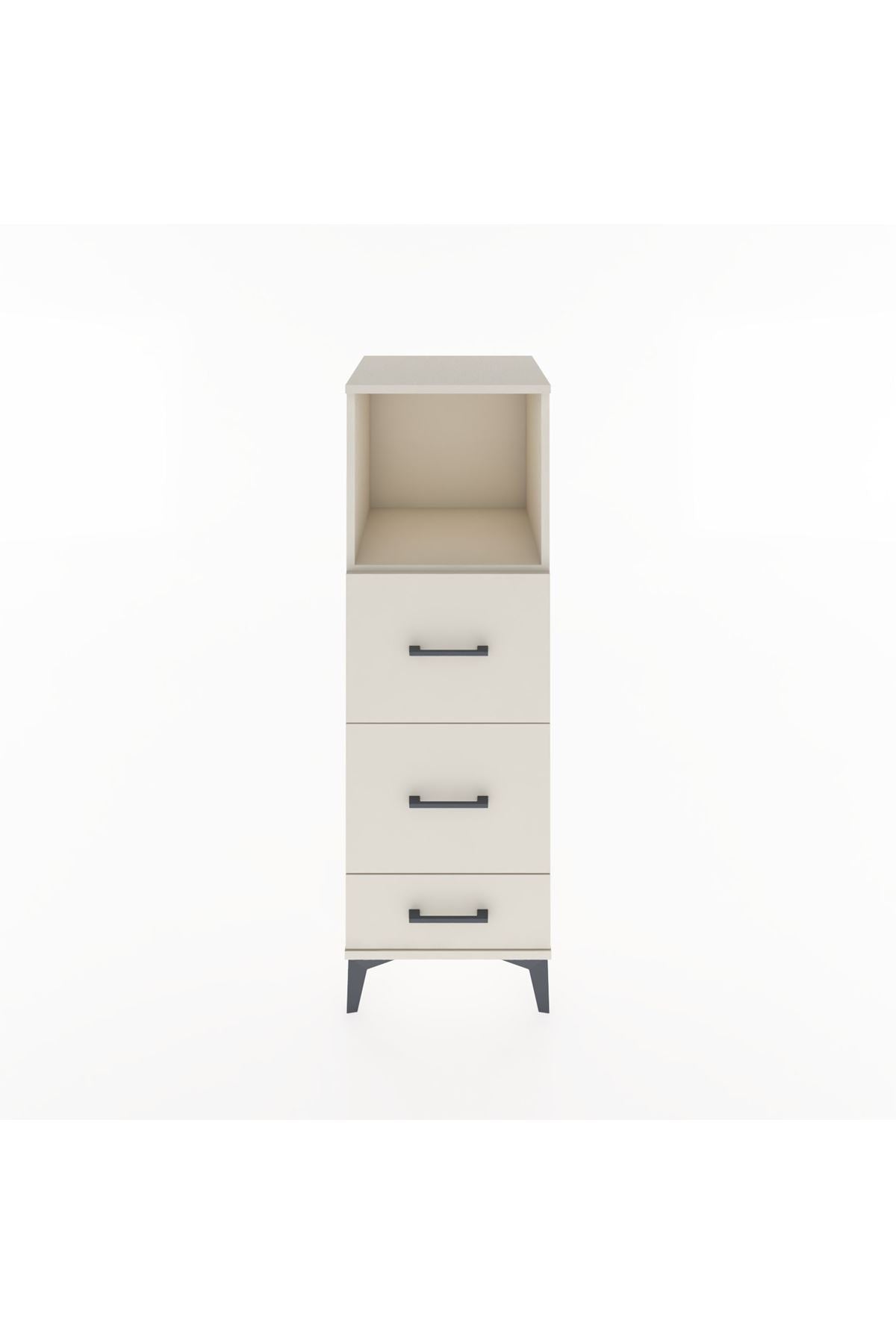 Hyperion Dolap Tek Raflı 3 Çekmeceli 44x44x134 - S49M035V1B