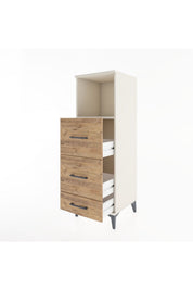 Hyperion Dolap Tek Raflı 3 Çekmeceli 44x44x134 - S49M035V3B