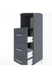 Hyperion Dolap Tek Raflı 3 Çekmeceli 44x44x134 - S49M035V5B