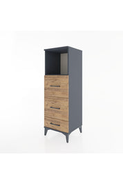 Hyperion Dolap Tek Raflı 3 Çekmeceli 44x44x134 - S49M035V6B