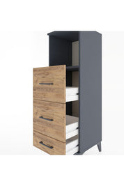 Hyperion Dolap Tek Raflı 3 Çekmeceli 44x44x134 - S49M035V6B
